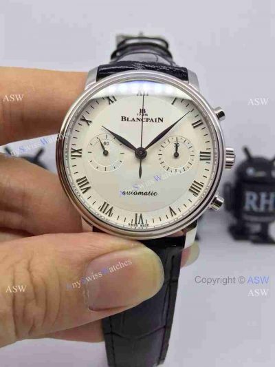 Swiss Replica Blancpain Automatic watch White dial Blancpain